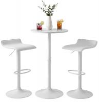 2er Bartisch Set Lumo weiß