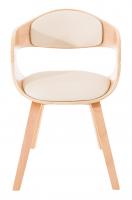 2er Set Stühle Kingston Kunstleder natura/creme 