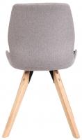 Stuhl Luna Stoff grau 