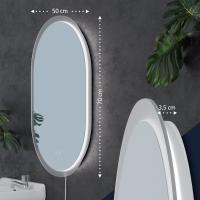 Badspiegel Karishma 70x50 mit Bluetooth klarglas 
