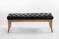 Sitzbank Ramses Kunstleder antik-hell 120 schwarz 