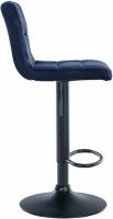 Barhocker Peru Samt schwarz blau 