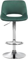 2er Set Barhocker Camden Samt chrom grün 
