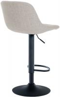 2er Set Barhocker Loft Stoff creme 