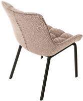 Stuhl Saranda Stoff schwarz terrabraun 