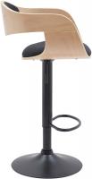 2er Set Barhocker Kingston B Stoff natura/schwarz 