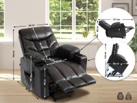 Sessel Andover Kunstleder braun 