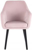 Esszimmerstuhl Utrecht Samt schwarz (eiche) pink 