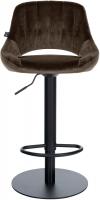 2er Set Barhocker HD Milet B Samt braun 