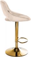 Barhocker Milet Samt gold creme 
