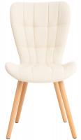 2er Set Stuhl Elda Kunstleder creme 