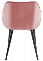 2er Set Stuhl Tanna Samt rosa 