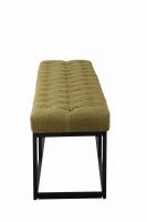 Sitzbank Amun Stoff Schwarz 150 cm grün 