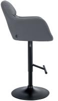 Barhocker Natoma Kunstleder schwarz grau 