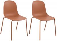 2er Set Stuhl Hardin terracotta