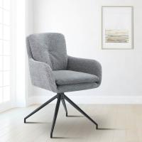 Esszimmerstuhl Pickett Stoff grau