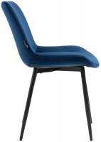 Esszimmerstuhl Victoria Samt blau 
