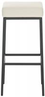 2er Set Barhocker Montreal 85 Kunstleder schwarz creme 
