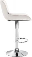 2er Set Barhocker Vonore Samt chrom creme 