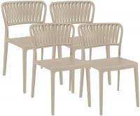 4er Set Stühle Portofino taupe