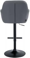 Barhocker Natoma Kunstleder schwarz grau 