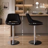 Barhocker HD Milet C Kunstleder schwarz Barhocker HD Milet C Kunstleder schwarz