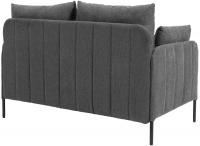 Ziden Couch 2 Sitzer Stoff dunkelgrau 