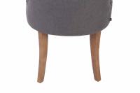 2er Set Esszimmerstuhl Aberdeen Stoff antik-hell dunkelgrau 