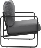 Lounger Manea Kunstleder grau 
