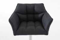 Barhocker Damaso W Stoff dunkelgrau 