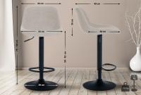 Barhocker Loft Stoff creme 