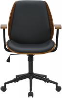 Bürostuhl Arlondi Kunstleder  walnuss/schwarz 