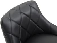 Barhocker Lazio Kunstleder schwarz schwarz 