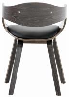 2er Set Stühle Kingston Kunstleder schwarz/grau 