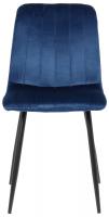 4er Set Stühle Dijon Samt blau 