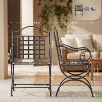 Gartenmöbel-Set Viro mit 2 Stühlen anthrazit Gartenmöbel-Set Viro mit 2 Stühlen anthrazit