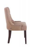 2er Set Esszimmerstuhl Aberdeen Stoff antik taupe 