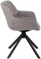 Stuhl Westport Samt grau 