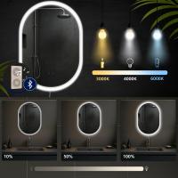 Badspiegel Karishma 70x50 mit Bluetooth klarglas 