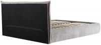 Bett Mirka 160x200 cm Stoff grau 