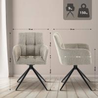 Esszimmerstuhl Jonah Stoff taupe Esszimmerstuhl Jonah Stoff taupe