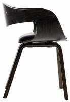 2er Set Stühle Kingston Kunstleder schwarz/grau 