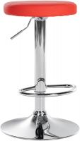 Barhocker Ponte Kunstleder chrom rot