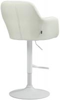 Barhocker Natoma Stoff weiß creme 
