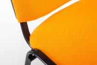 Besucherstuhl Ken V2 Stoff orange 