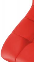 4er Set Esszimmerstuhl Antibes Kunstleder rot 