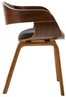 2er Set Stühle Kingston Stoff walnuss/dunkelgrau 