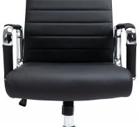 Bürostuhl Kolumbus Echtleder schwarz 