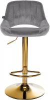 Barhocker Milet Samt gold dunkelgrau 