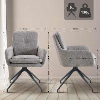 Esszimmerstuhl Pickett Stoff taupe 